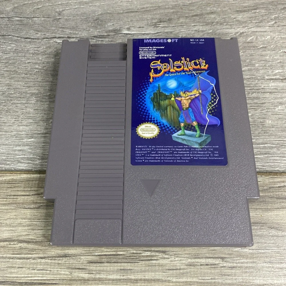 SOLSTICE‎ ORIGINAL CLASSIC VIDEO GAME Nintendo System 1985 CARTRIDGE NES